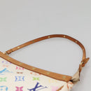 LOUIS VUITTON Monogram Multicolor Pochette Pouch White M92649 LV Auth 132557-8
