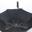 CHANEL Folding Umbrella & Umbrella case Nylon Black CC Auth 132558-7