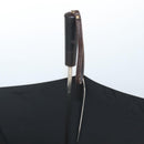CHANEL Folding Umbrella & Umbrella case Nylon Black CC Auth 132558-8