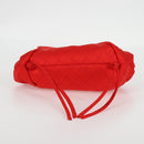 BOTTEGA VENETA Point Hand Bag Nylon 2way Red Gold Auth 132561M-5