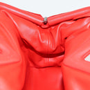 BOTTEGA VENETA Point Hand Bag Nylon 2way Red Gold Auth 132561M-18