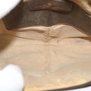 GUCCI GG Supreme Web Sherry Line Bag PVC Beige Gold 904 02 047 Auth 132567-17