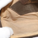 GUCCI GG Supreme Web Sherry Line Bag PVC Beige Gold 904 02 047 Auth 132567-19