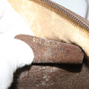 GUCCI GG Supreme Web Sherry Line Bag PVC Beige Gold 904 02 047 Auth 132567-21