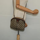 GUCCI GG Supreme Web Sherry Line Bag PVC Beige Gold 904 02 047 Auth 132567-22