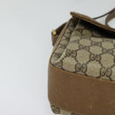 GUCCI GG Supreme Web Sherry Line Bag PVC Beige Gold 904 02 084 Auth 132568-10