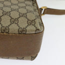 GUCCI GG Supreme Web Sherry Line Bag PVC Beige Gold 904 02 084 Auth 132568-13