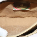 GUCCI GG Supreme Web Sherry Line Bag PVC Beige Gold 904 02 084 Auth 132568-17