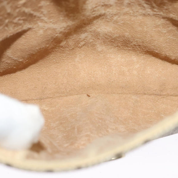 GUCCI GG Supreme Web Sherry Line Bag PVC Beige Gold 904 02 084 Auth 132568