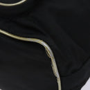 PRADA Hand Bag Nylon Black Silver Auth 132573-8