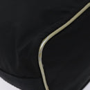 PRADA Hand Bag Nylon Black Silver Auth 132573-17