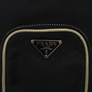 PRADA Hand Bag Nylon Black Silver Auth 132573-19