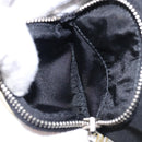 PRADA Hand Bag Nylon Black Silver Auth 132573-23