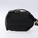 PRADA Hand Bag Nylon Black Silver Auth 132573-3