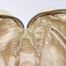PRADA Hand Bag Nylon Beige Gold Auth 132576-20