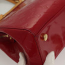 LOUIS VUITTON Monogram Vernis Blair MM Hand Bag Rose Indian M91798 Auth 132578-9