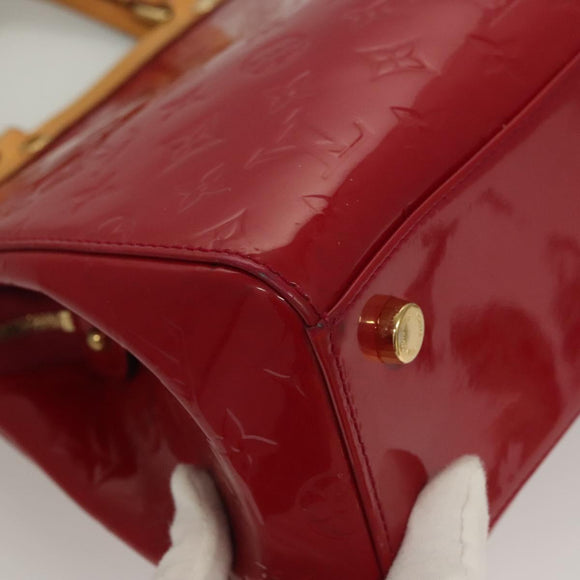 LOUIS VUITTON Monogram Vernis Blair MM Hand Bag Rose Indian M91798 Auth 132578