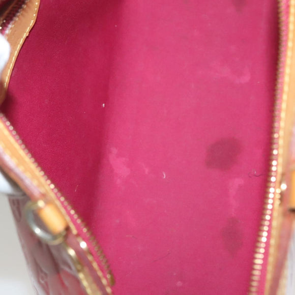 LOUIS VUITTON Monogram Vernis Blair MM Hand Bag Rose Indian M91798 Auth 132578