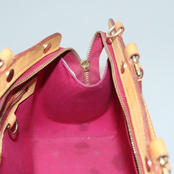 LOUIS VUITTON Monogram Vernis Blair MM Hand Bag Rose Indian M91798 Auth 132578
