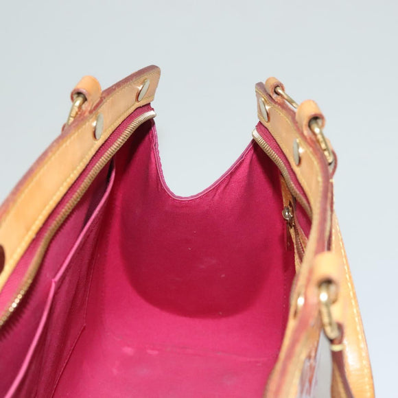 LOUIS VUITTON Monogram Vernis Blair MM Hand Bag Rose Indian M91798 Auth 132578