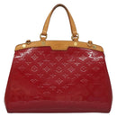 LOUIS VUITTON Monogram Vernis Blair MM Hand Bag Rose Indian M91798 Auth 132578-13