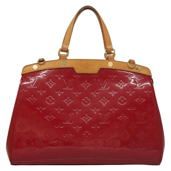 LOUIS VUITTON Monogram Vernis Blair MM Hand Bag Rose Indian M91798 Auth 132578