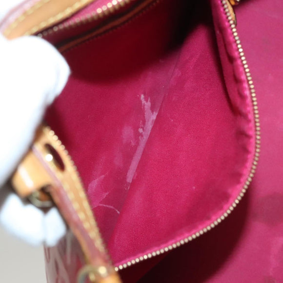 LOUIS VUITTON Monogram Vernis Blair MM Hand Bag Rose Indian M91798 Auth 132578