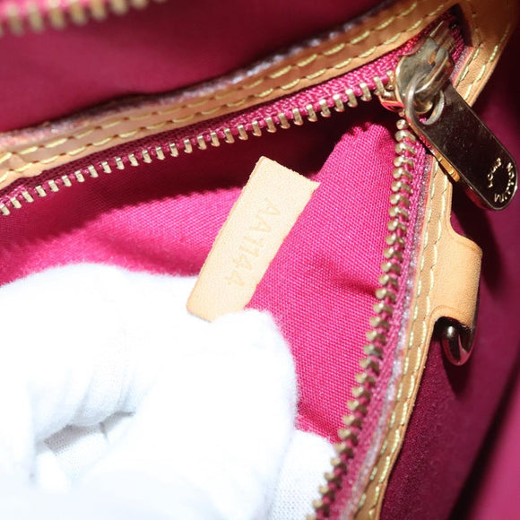 LOUIS VUITTON Monogram Vernis Blair MM Hand Bag Rose Indian M91798 Auth 132578