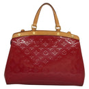 LOUIS VUITTON Monogram Vernis Blair MM Hand Bag Rose Indian M91798 Auth 132578-2