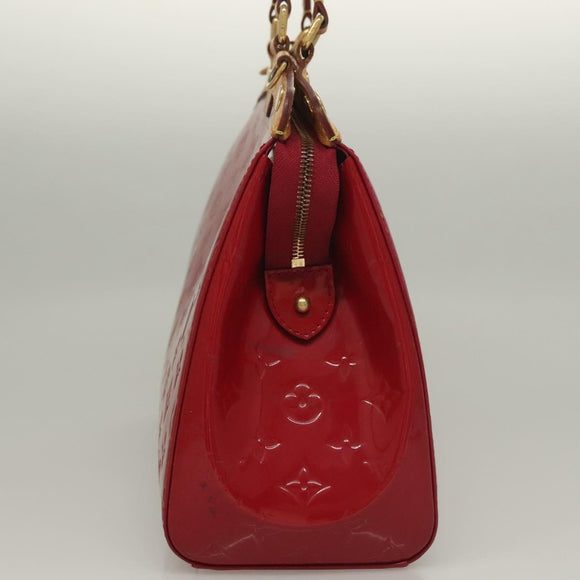 LOUIS VUITTON Monogram Vernis Blair MM Hand Bag Rose Indian M91798 Auth 132578