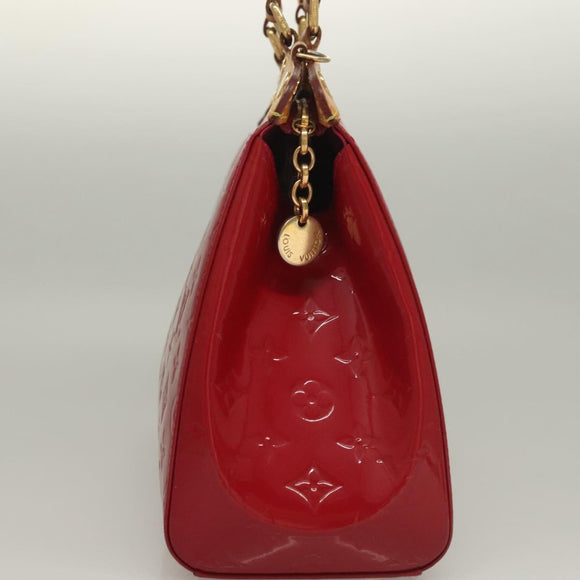 LOUIS VUITTON Monogram Vernis Blair MM Hand Bag Rose Indian M91798 Auth 132578