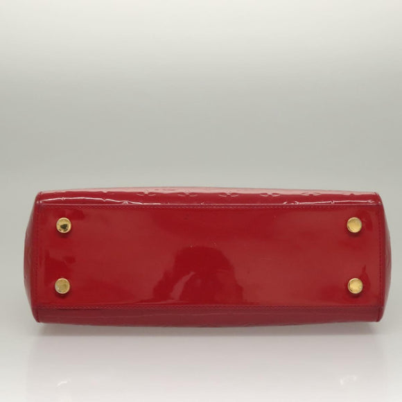 LOUIS VUITTON Monogram Vernis Blair MM Hand Bag Rose Indian M91798 Auth 132578