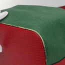 LOUIS VUITTON Epi Petit Noe Shoulder Bag Bicolor Green Red M44147 Auth 132580-15