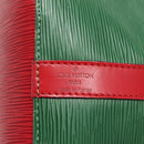 LOUIS VUITTON Epi Petit Noe Schultertasche Bicolor Grün Rot M44147 Auth 132580-17
