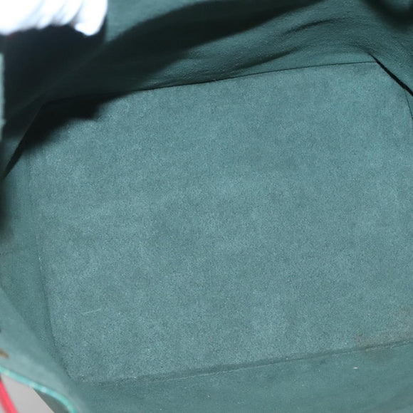 LOUIS VUITTON Epi Petit Noe Shoulder Bag Bicolor Green Red M44147 Auth 132580