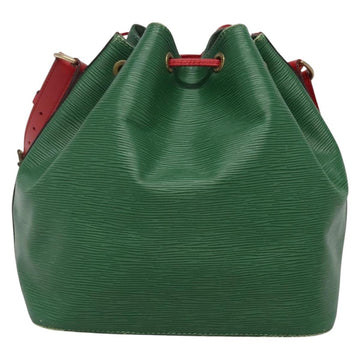 LOUIS VUITTON Epi Petit Noe Shoulder Bag Bicolor Green Red M44147 Auth 132580 - 0