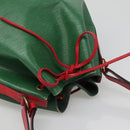 LOUIS VUITTON Epi Petit Noe Schultertasche Bicolor Grün Rot M44147 Auth 132580-6