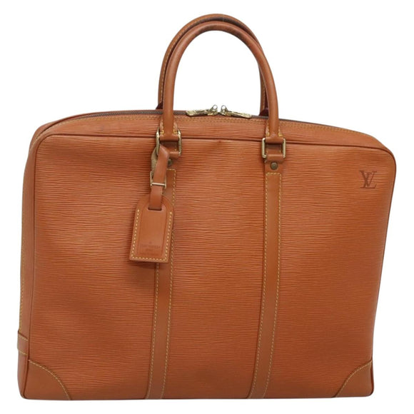 LOUIS VUITTON Epi Porte Documents Voyage Bag Zipangu Gold M54478 LV Auth 132581