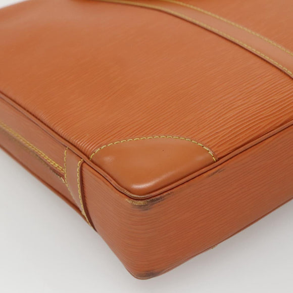 LOUIS VUITTON Epi Porte Documents Voyage Bag Zipangu Gold M54478 LV Auth 132581