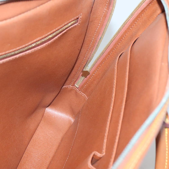 LOUIS VUITTON Epi Porte Documents Voyage Bag Zipangu Gold M54478 LV Auth 132581