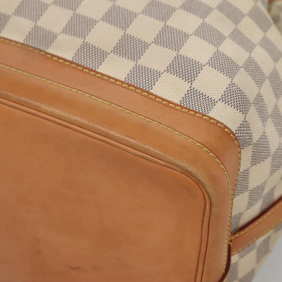 LOUIS VUITTON Damier Azur Noe Shoulder Bag N42222 LV Auth 132588