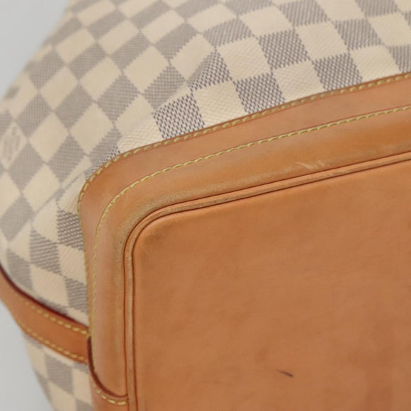 LOUIS VUITTON Damier Azur Noe Shoulder Bag N42222 LV Auth 132588