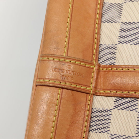 LOUIS VUITTON Damier Azur Noe Shoulder Bag N42222 LV Auth 132588