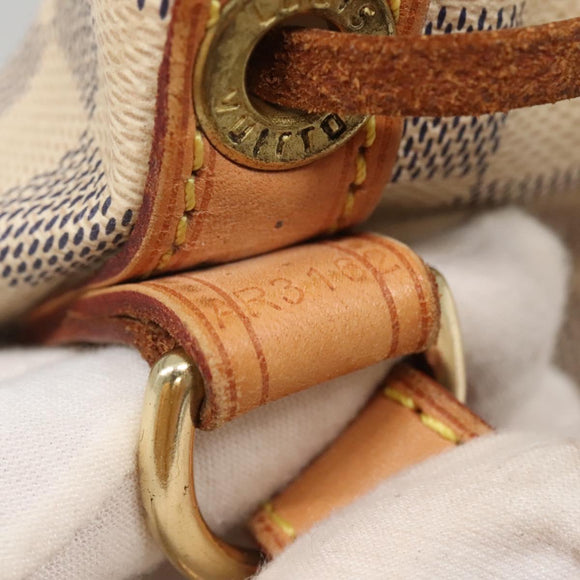 LOUIS VUITTON Damier Azur Noe Shoulder Bag N42222 LV Auth 132588