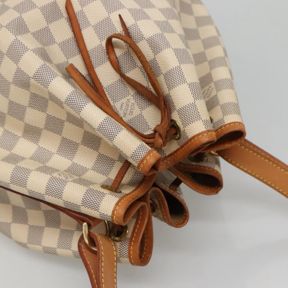 LOUIS VUITTON Damier Azur Noe Shoulder Bag N42222 LV Auth 132588