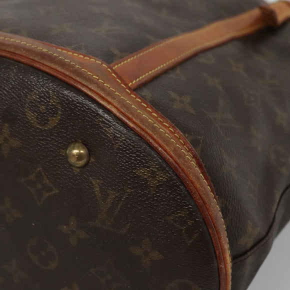 LOUIS VUITTON Monogram Bucket GM Shoulder Bag M42236 LV Auth 132593