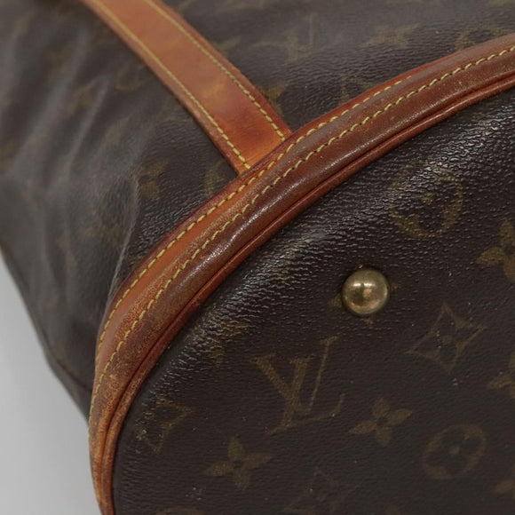 LOUIS VUITTON Monogram Bucket GM Shoulder Bag M42236 LV Auth 132593