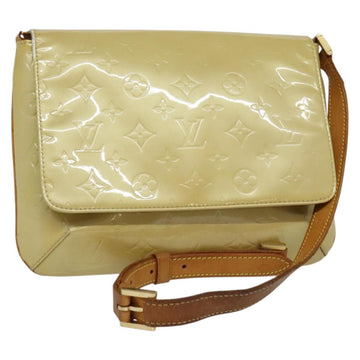 LOUIS VUITTON Monogram Vernis Thompson Street Bag Beige M91301 LV Auth 132606