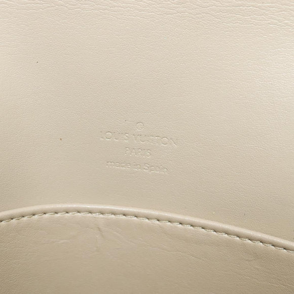 LOUIS VUITTON Monogram Vernis Thompson Street Bag Beige M91301 LV Auth 132606