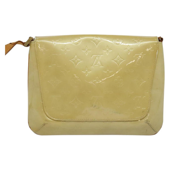 LOUIS VUITTON Monogram Vernis Thompson Street Bag Beige M91301 LV Auth 132606